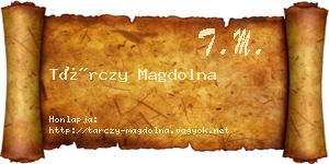 Tárczy Magdolna névjegykártya